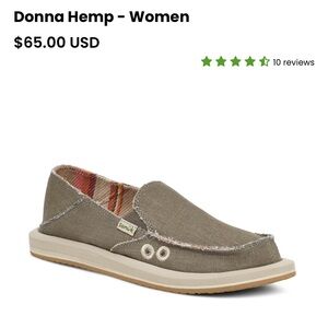 Sanuk Women’s Olive Slip-On Shoes